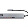 Conceptronic 6-1 Dock USB-C->HDMI,2xUSB-A,USB-C,+ 25cm si
