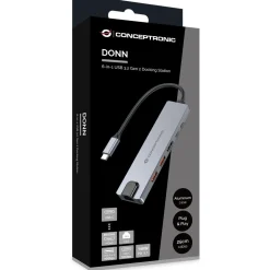 Conceptronic 6-1 Dock USB-C-><noscript><img width=
