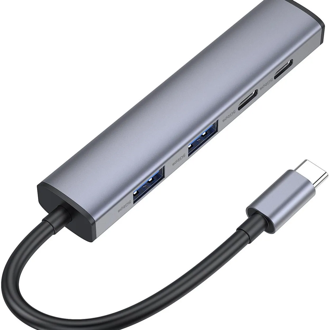 Conceptronic 4-1 Dock USB-C->2xUSB-C/2xUSB-A/100WPD gr