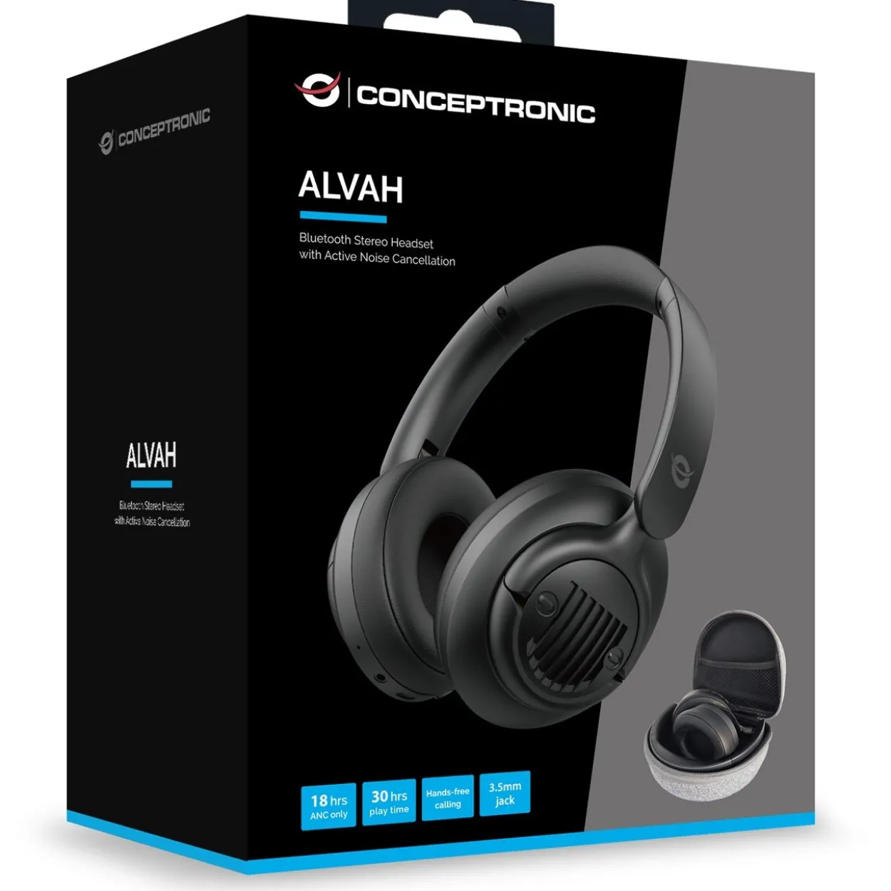 Conceptronic Headset Wireless Bluetooth 5.4 Lärmunterdr. sw