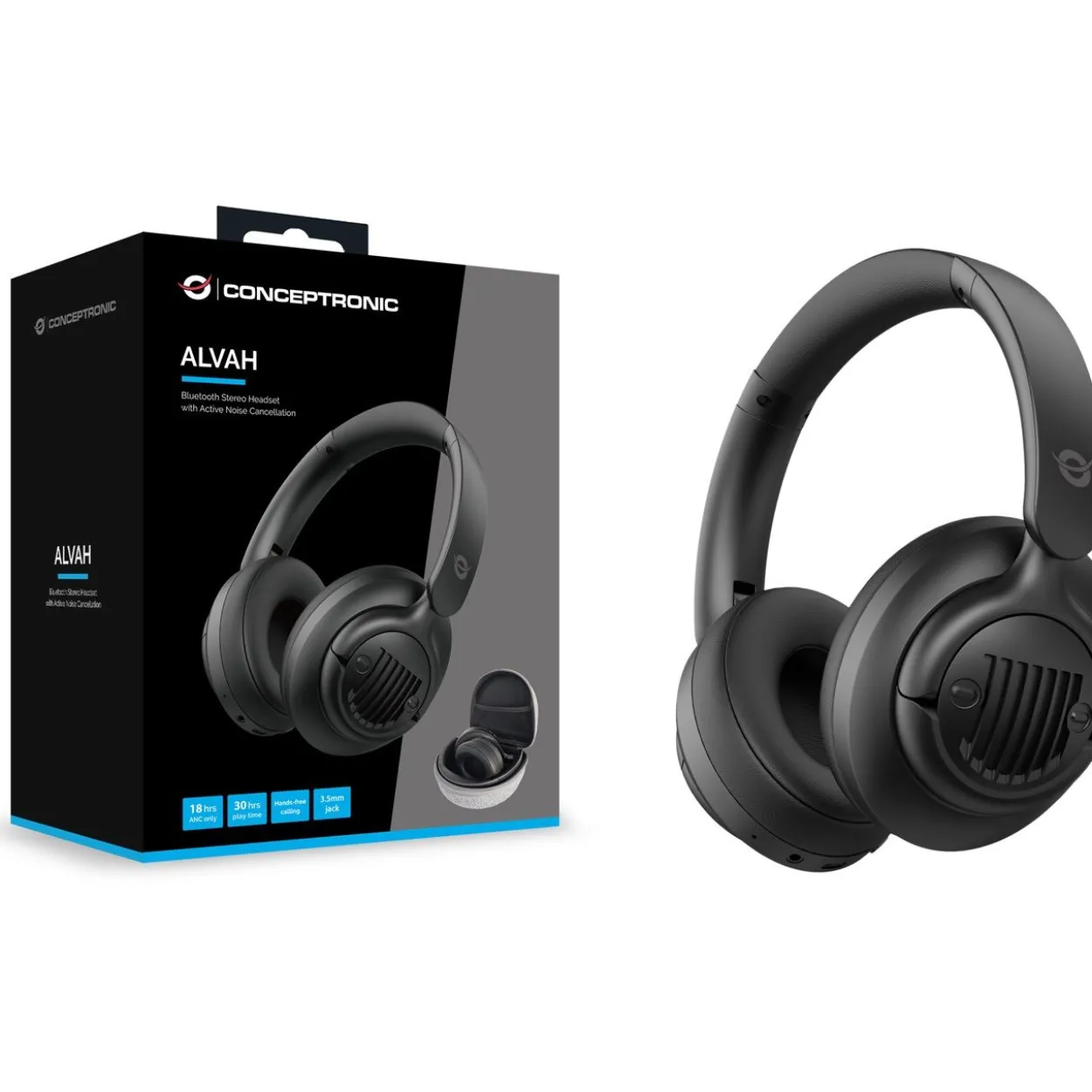 Conceptronic Headset Wireless Bluetooth 5.4 Lärmunterdr. sw