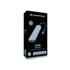 Conceptronic 6in1 USB3.1/C->2xUSB 3.0,HDMI,SD/TF Kartenleser