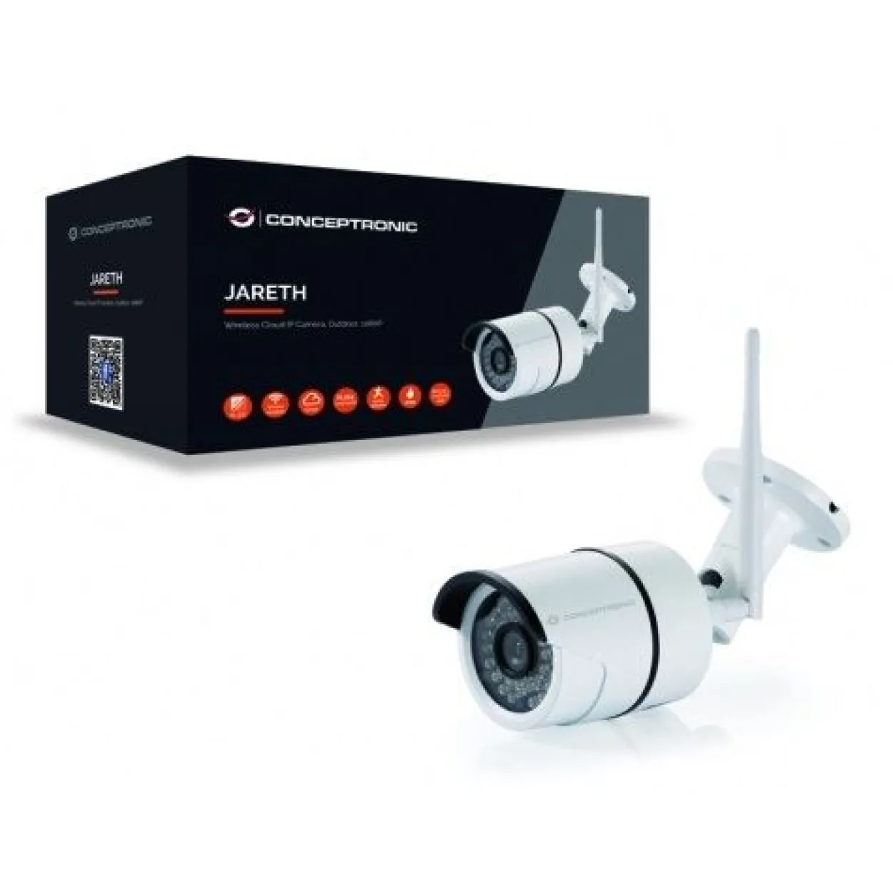 Conceptronic JARETH03W Wireless Cloud IPCam,Indoor,FHD