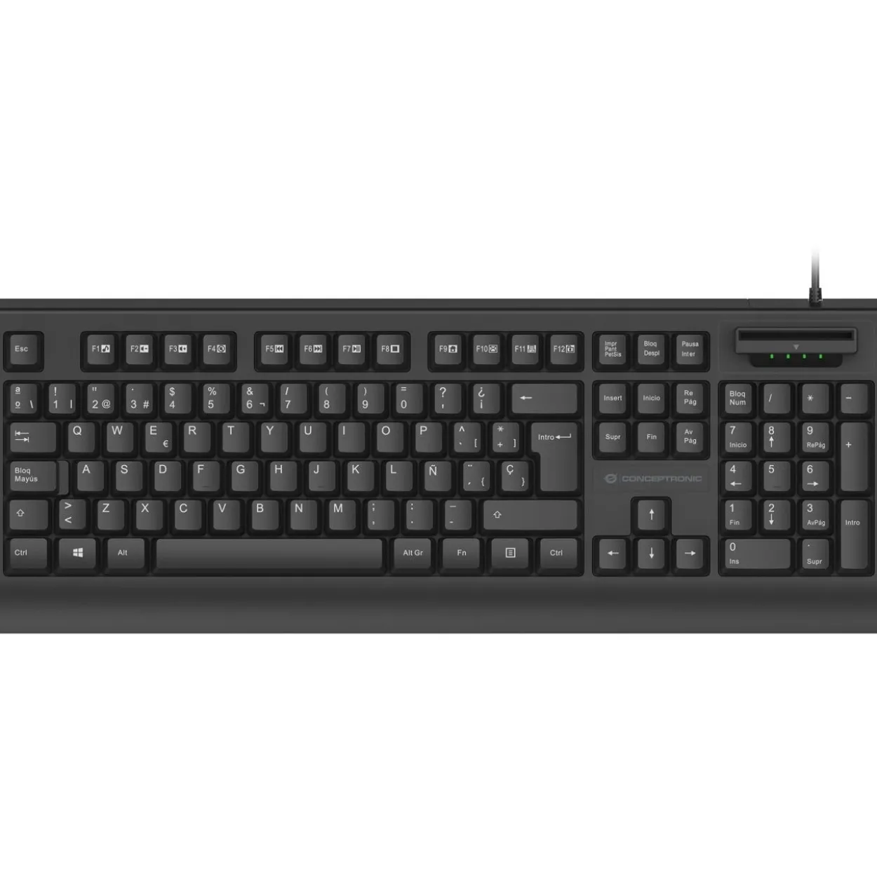Conceptronic KAYNE01ES USB Spanisch schwarz (kabelgebunden)