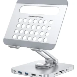 Conceptronic Tablet Halterung inkl 8-in-1 Docking Station si