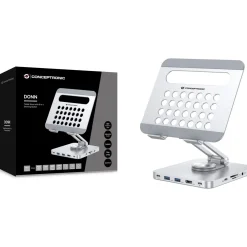 Conceptronic Tablet Halterung inkl 8-in-1 Docking Station si