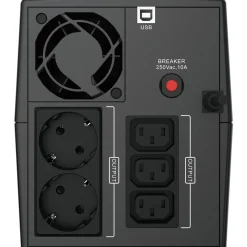 Conceptronic ZEUS UPS 1200VA 720W IEC+Schutzkontakt Socket