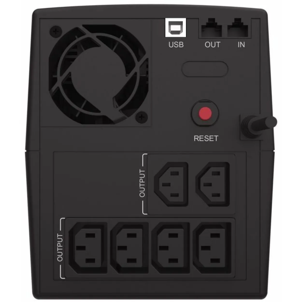 Conceptronic ZEUS USV 1500VA 900W Schutzkontakt IEC Start/LAN sw