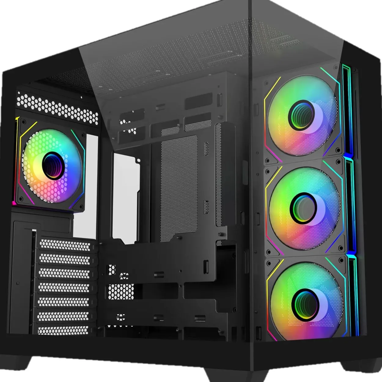 Cooler Master Elite 681 (schwarz, Tempered Glass x 2)