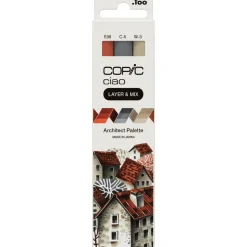 COPIC Ciao Architect Palette Layoutmarker-Set farbsortiert 1,0 + 6,0 mm, 3 St.