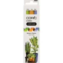 COPIC Ciao Botanic Palette Layoutmarker-Set farbsortiert 1,0 + 6,0 mm, 3 St.