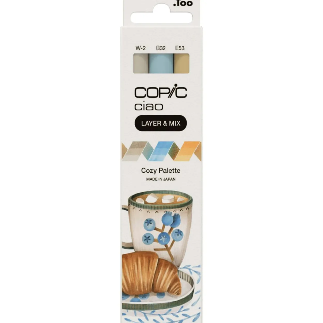 COPIC Ciao Cozy Palette Layoutmarker-Set farbsortiert 1,0 + 6,0 mm, 3 St.