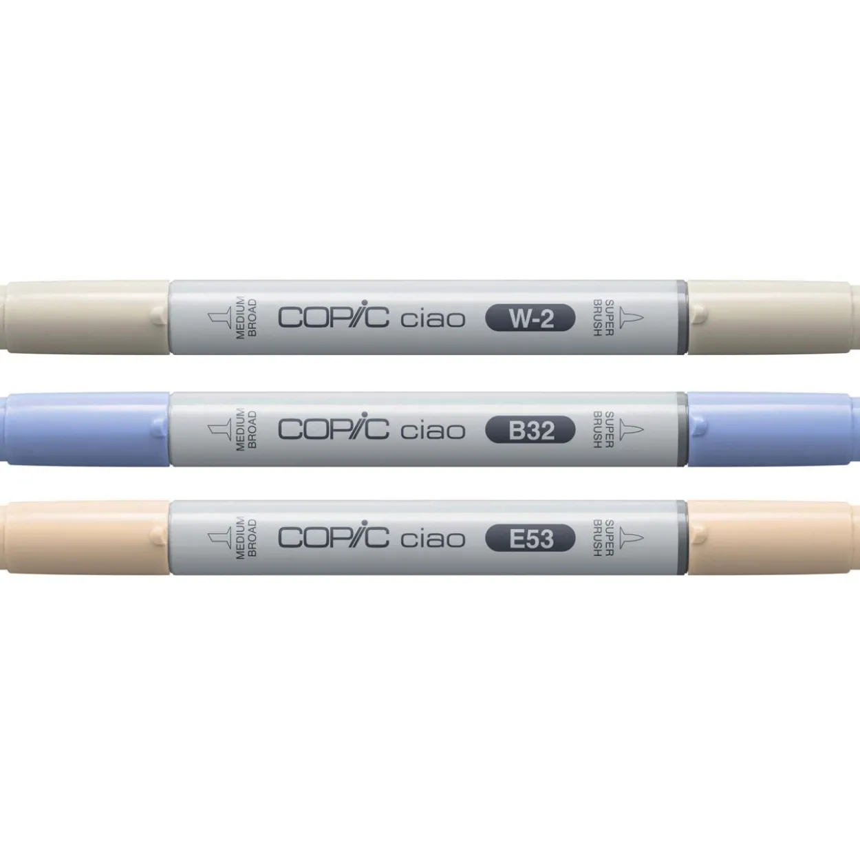 COPIC Ciao Cozy Palette Layoutmarker-Set farbsortiert 1,0 + 6,0 mm, 3 St.