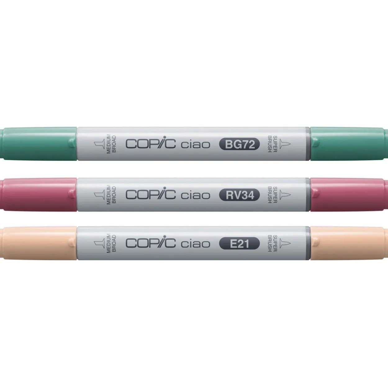 COPIC Ciao Vibrant Palette Layoutmarker-Set farbsortiert 1,0 + 6,0 mm, 3 St.