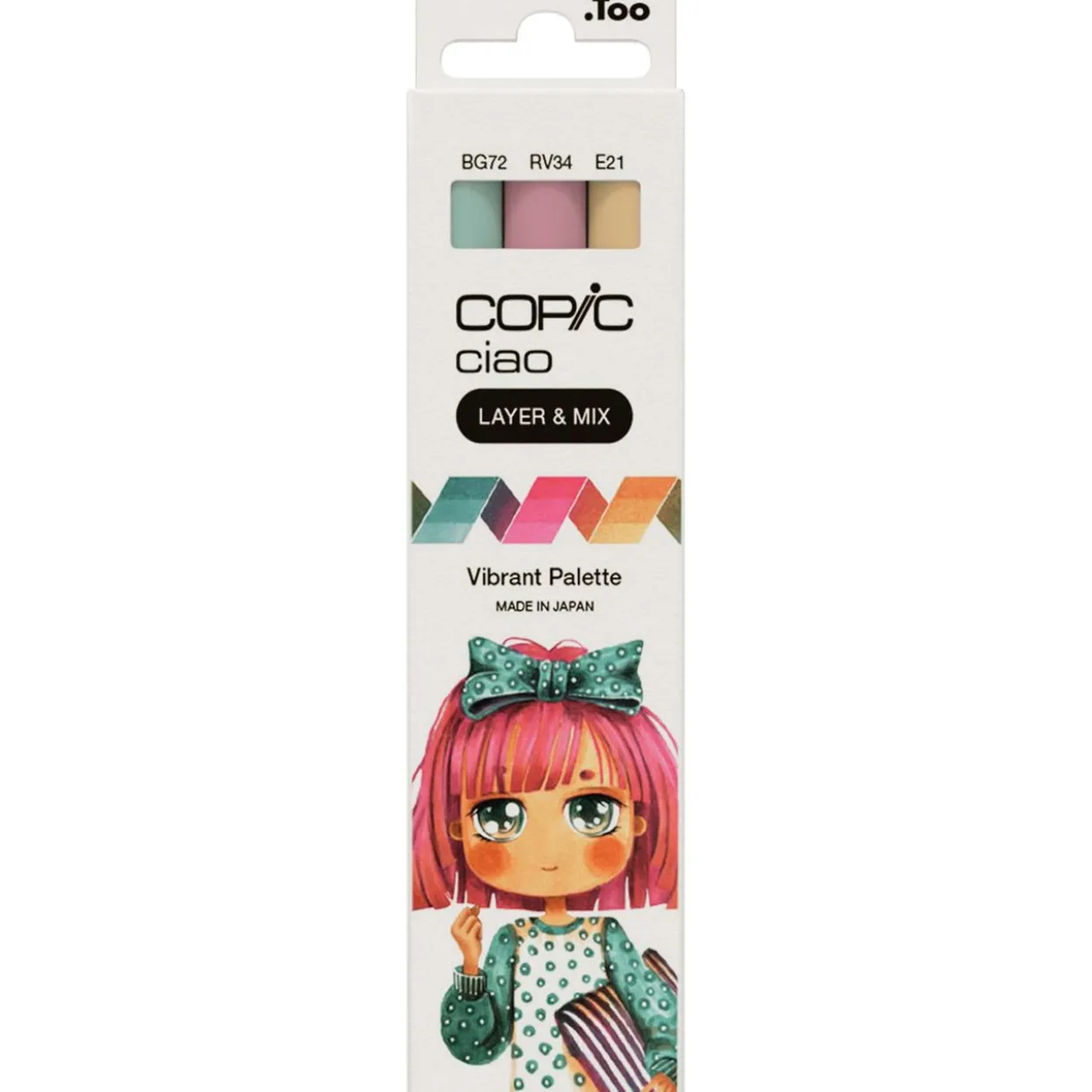 COPIC Ciao Vibrant Palette Layoutmarker-Set farbsortiert 1,0 + 6,0 mm, 3 St.