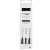 COPIC Multiliner Fineliner schwarz 0.5 + 0.8 + 1.0 mm, 3 St.