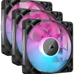 Corsair iCUE LINK RX120 RGB, 3er-Pack 120x120x25mm 0-2100 U/min 10-36 dB(A) schwarz