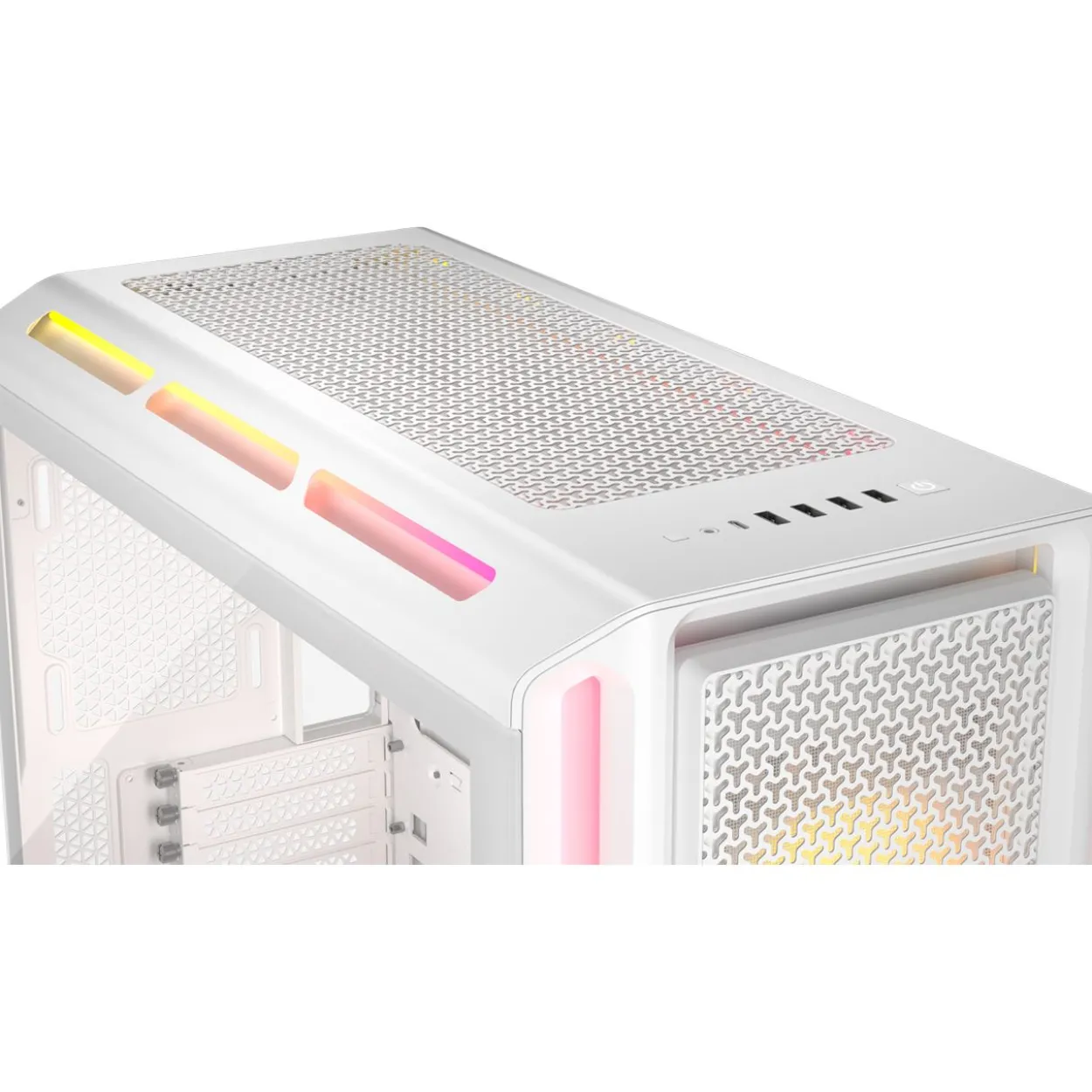 Corsair iCUE 5000T LX RGB Big Tower ohne Netzteil weiss