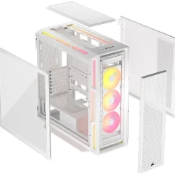 Corsair iCUE 5000T LX RGB Big Tower ohne Netzteil weiss