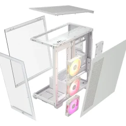 Corsair iCue 3500X RGB Midi Tower ohne Netzteil weiss