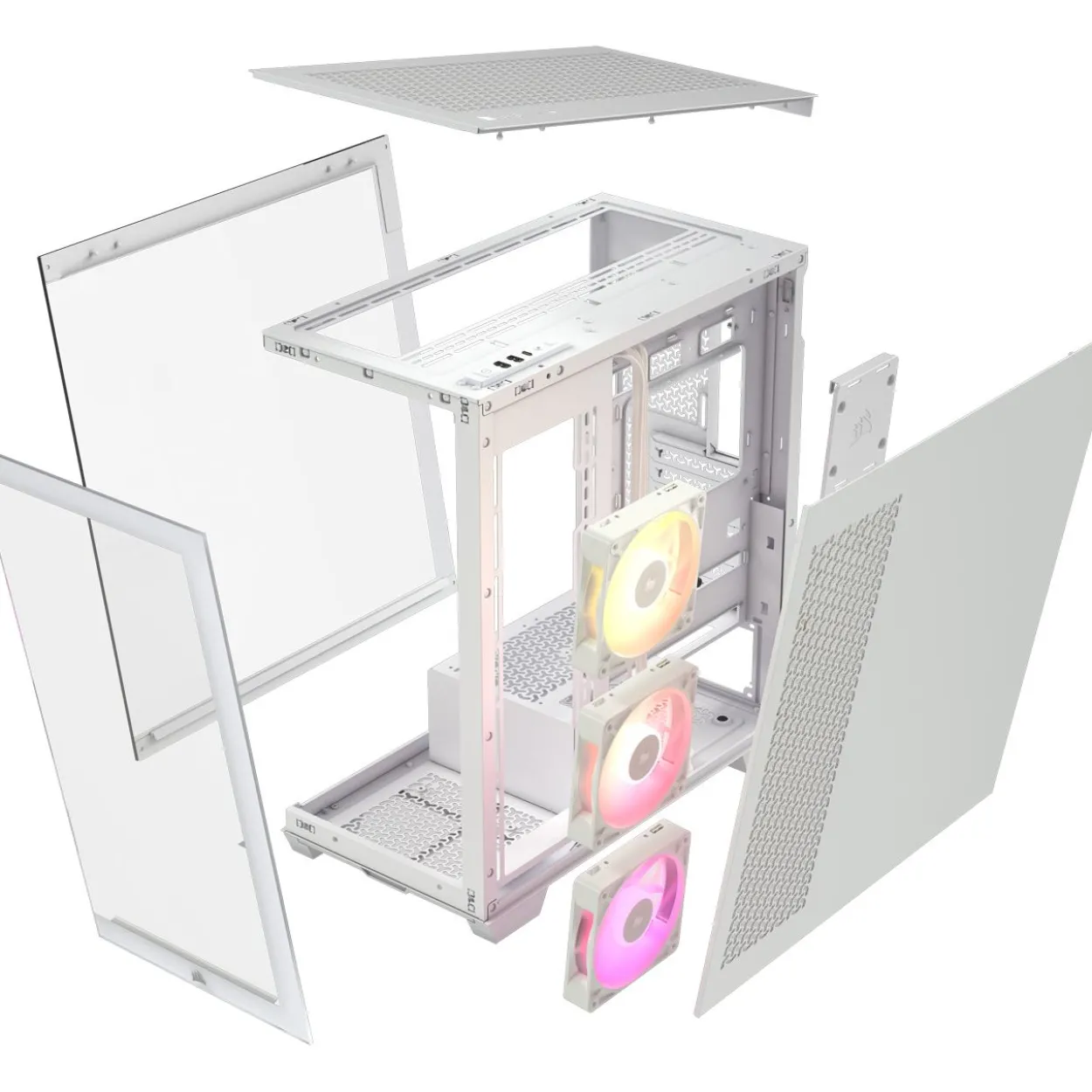 Corsair iCue 3500X RGB Midi Tower ohne Netzteil weiss