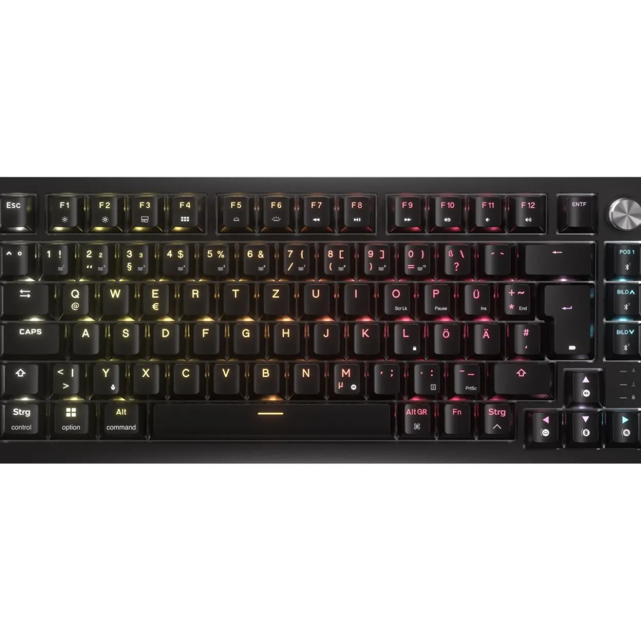 Corsair K65 Plus MLX USB und Bluetooth Deutsch schwarz (kabellos)