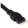 Corsair Premium Sleeved Frontpanel Kabel Verlängerungskit, schwarz