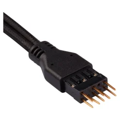 Corsair Premium Sleeved Frontpanel Kabel Verlängerungskit, schwarz