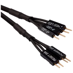 Corsair Premium Sleeved Frontpanel Kabel Verlängerungskit, schwarz