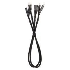 Corsair Premium Sleeved Frontpanel Kabel Verlängerungskit, schwarz
