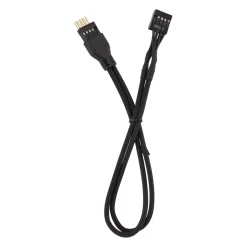 Corsair Premium Sleeved Frontpanel Kabel Verlängerungskit, schwarz