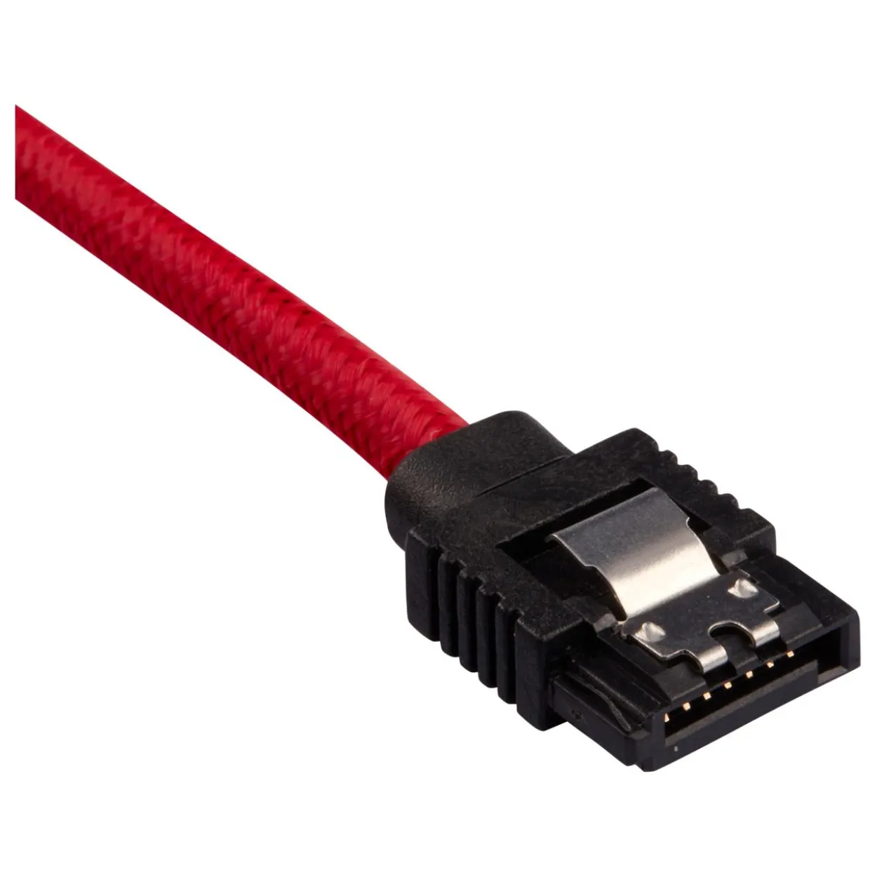 Corsair Premium Sleeved SATA-Kabel 60cm, rot