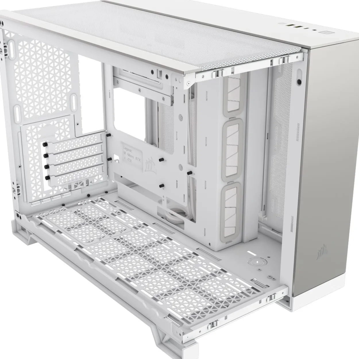 Corsair 2500X Mini Tower ohne Netzteil weiss/silber