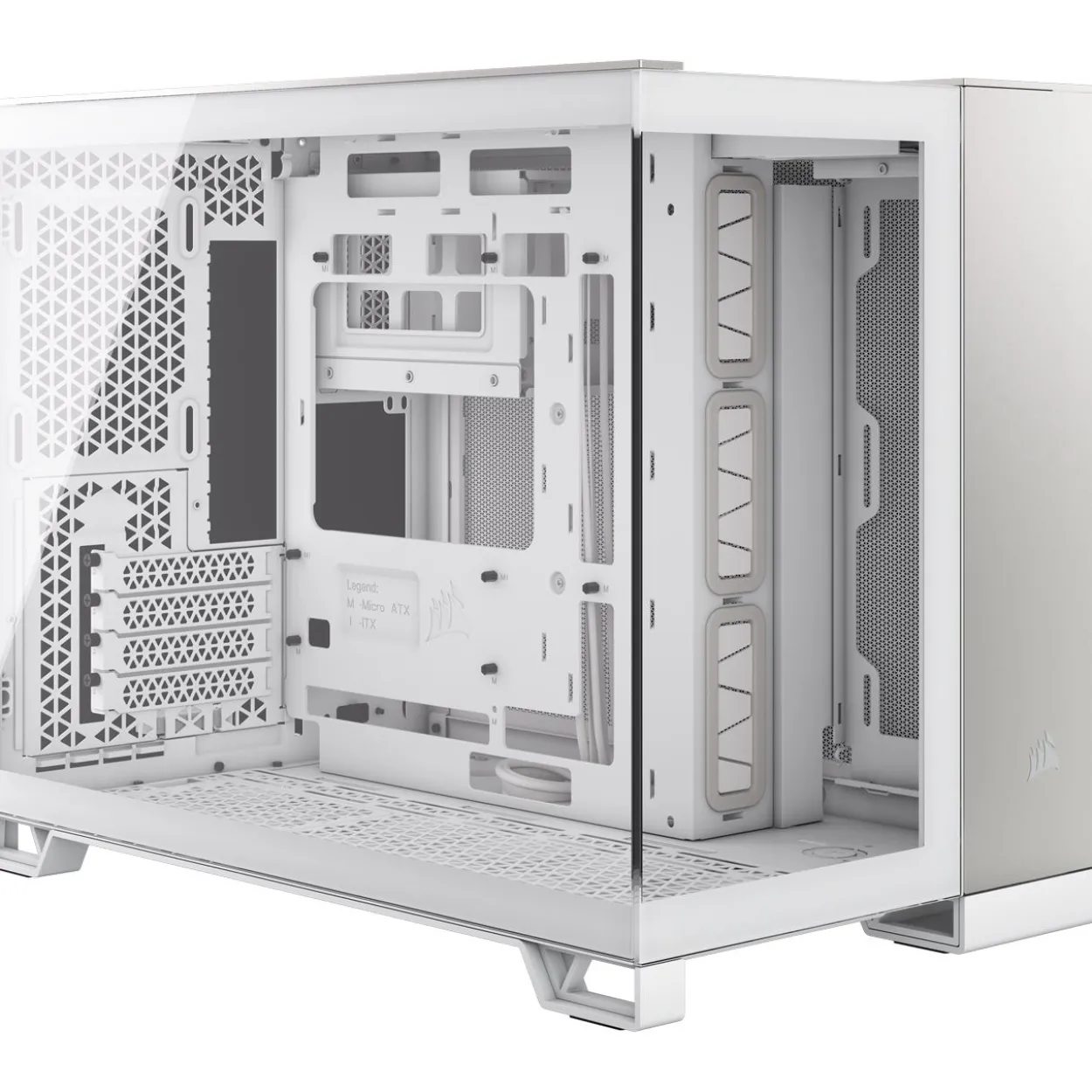 Corsair 2500X Mini Tower ohne Netzteil weiss/silber