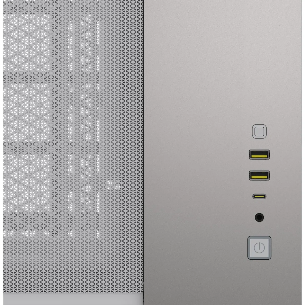 Corsair 2500X Mini Tower ohne Netzteil weiss/silber
