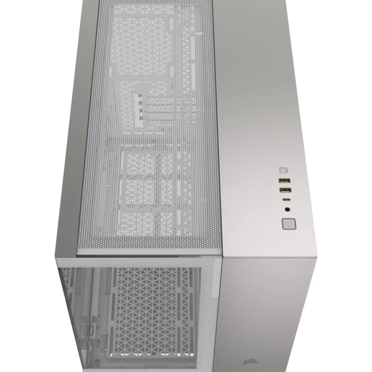 Corsair 2500X Mini Tower ohne Netzteil weiss/silber