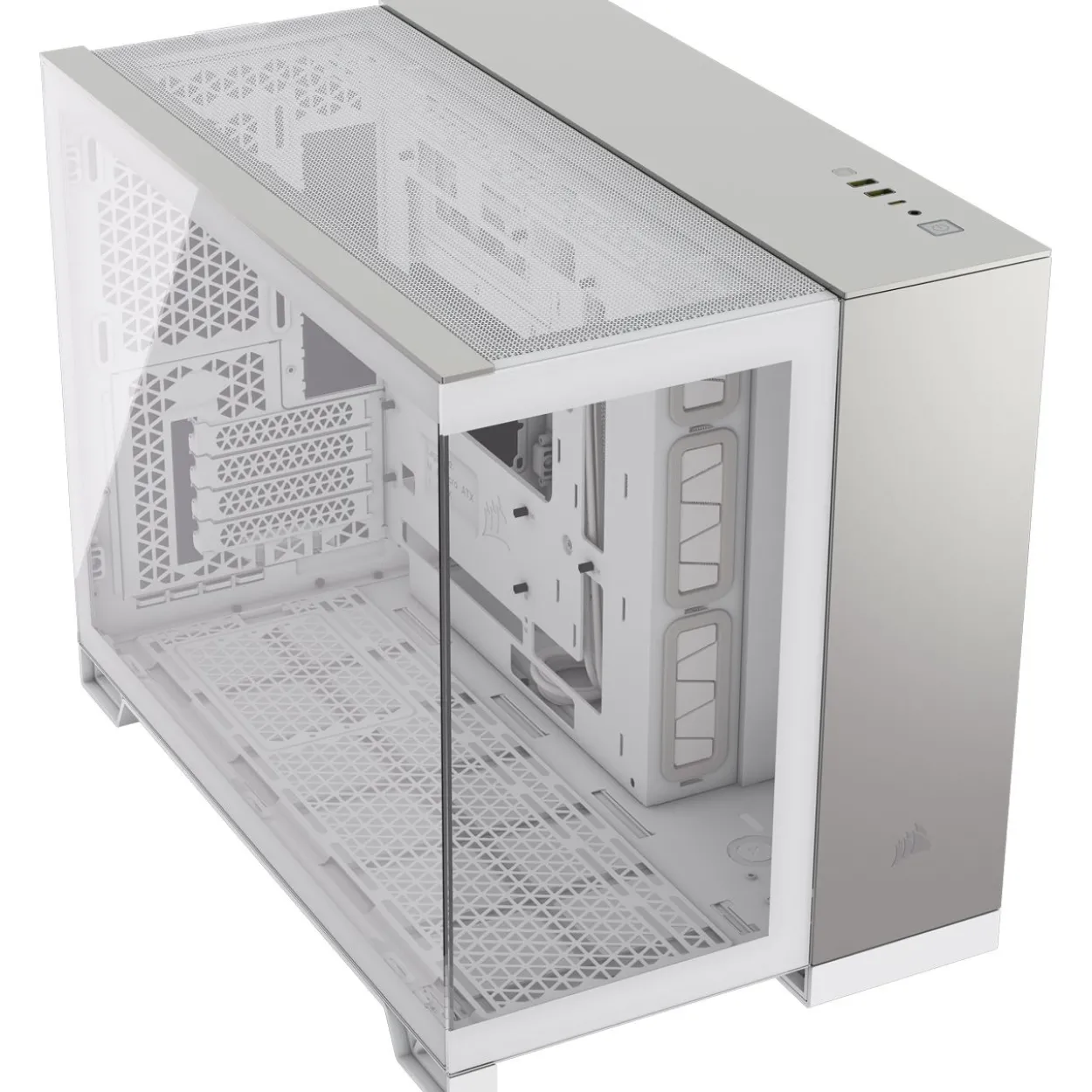 Corsair 2500X Mini Tower ohne Netzteil weiss/silber