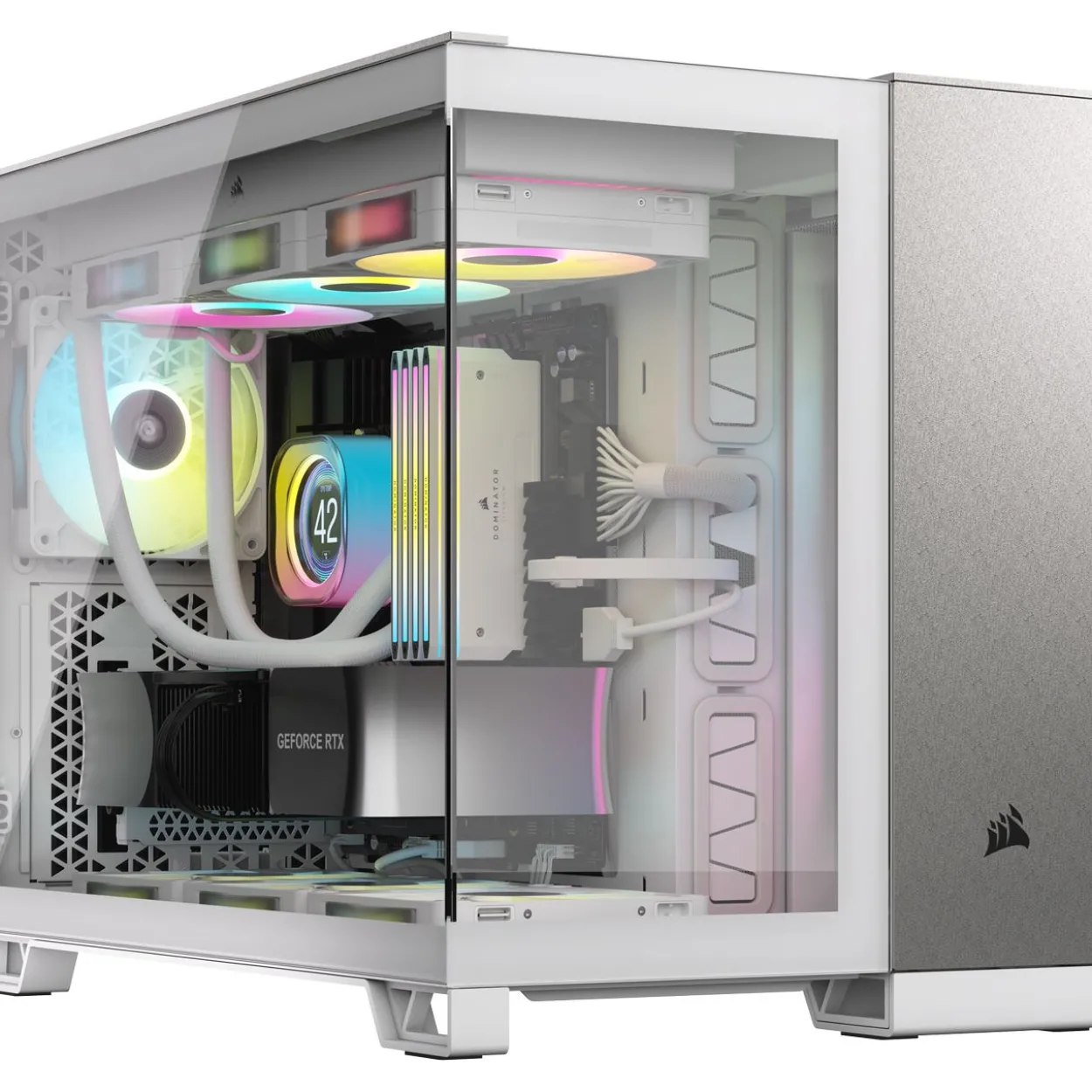 Corsair 2500X Mini Tower ohne Netzteil weiss/silber