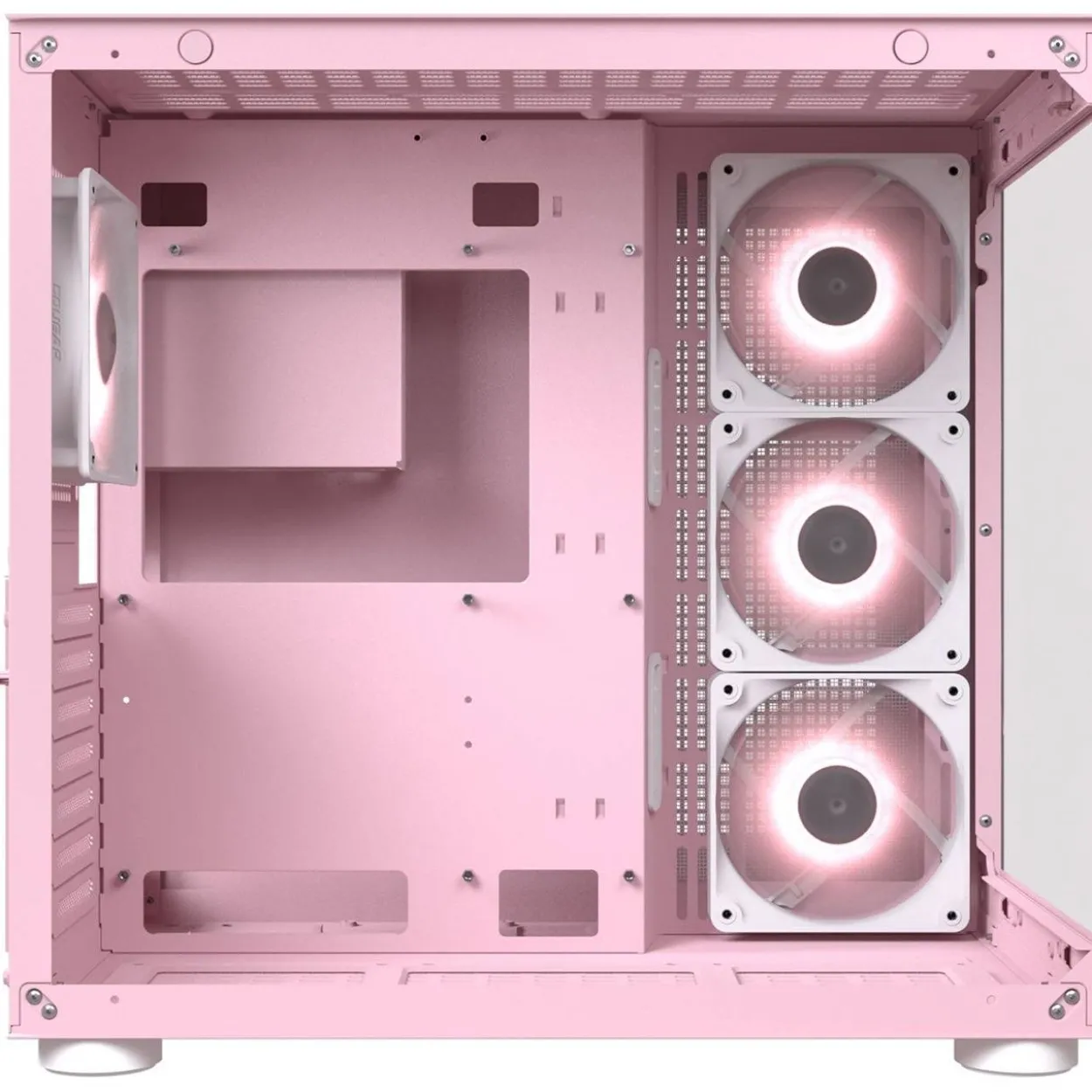 Cougar FV150 RGB Midi Tower ohne Netzteil pink