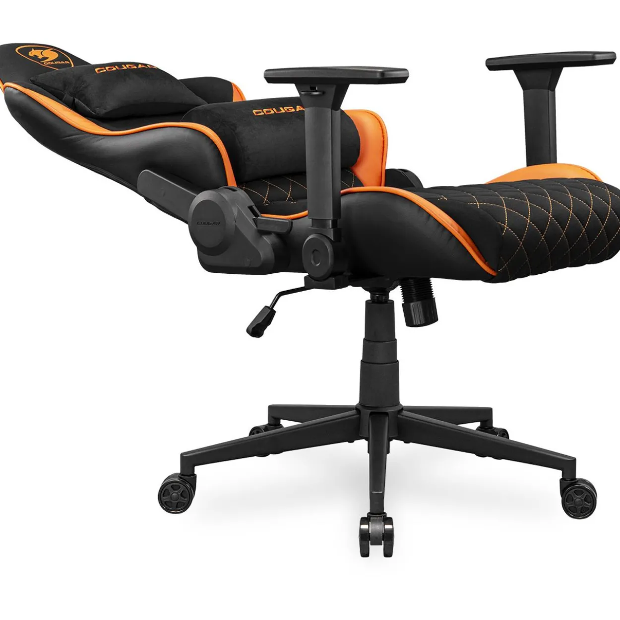 Cougar Gaming-Stuhl Armor One V2 F, PVC/Stoff,Schwarz/Orange