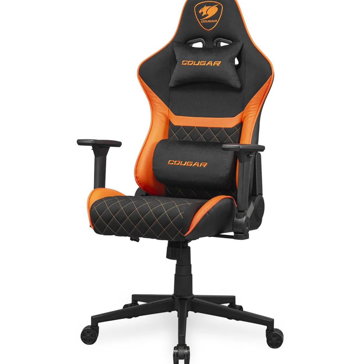 Cougar Gaming-Stuhl Armor One V2 F, PVC/Stoff,Schwarz/Orange