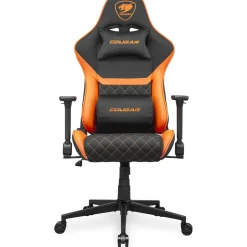 Cougar Gaming-Stuhl Armor One V2 F, PVC/Stoff,Schwarz/Orange