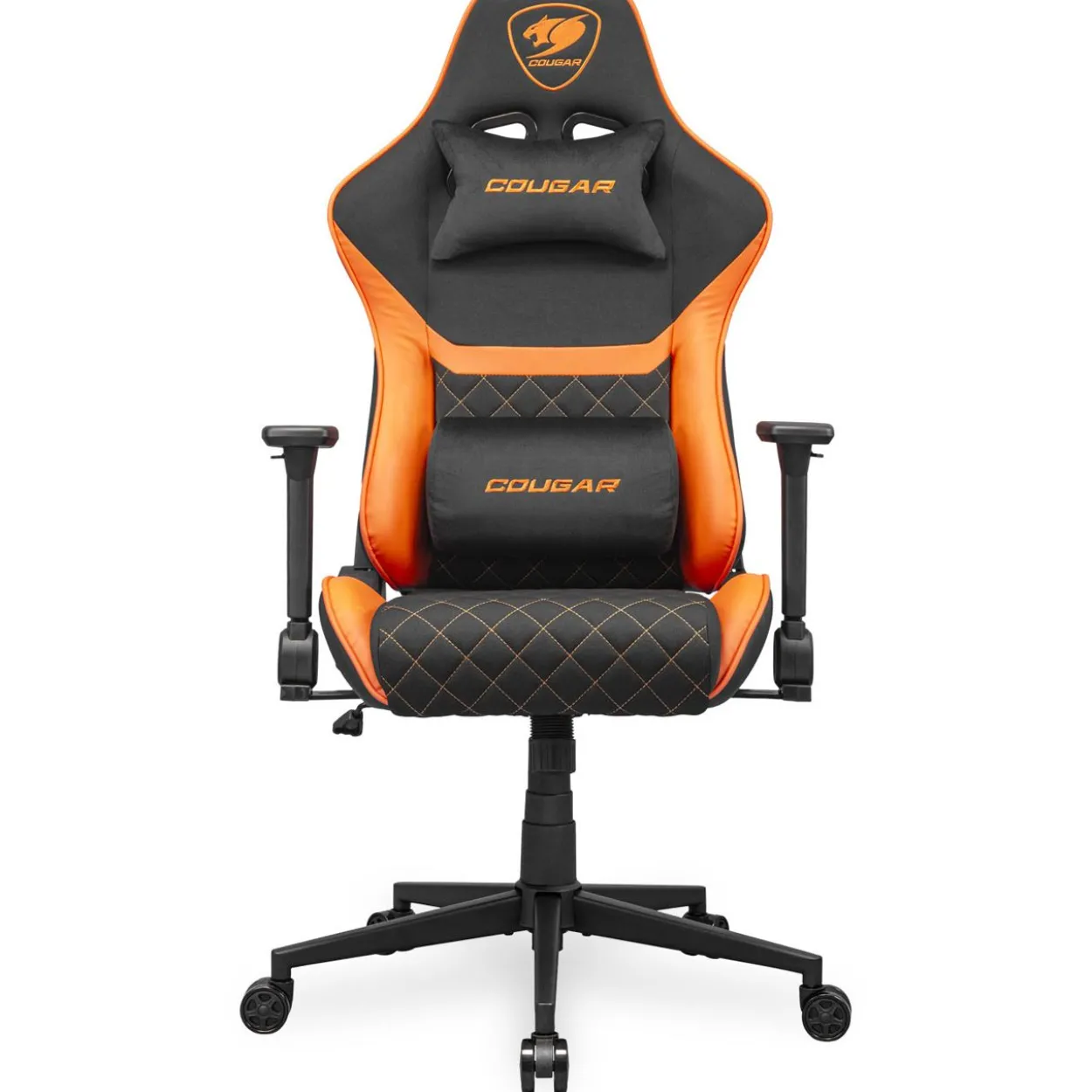 Cougar Gaming-Stuhl Armor One V2 F, PVC/Stoff,Schwarz/Orange