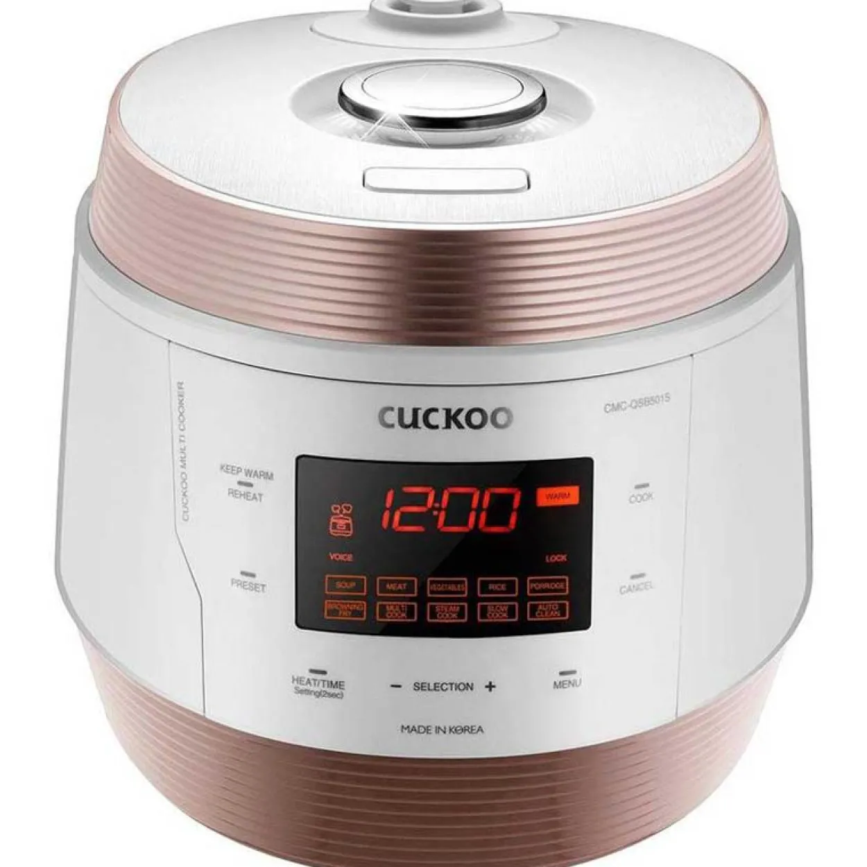 Cuckoo Multikocher 5,00l CMC-QSB501S, 8-in-1 Dampfdruck