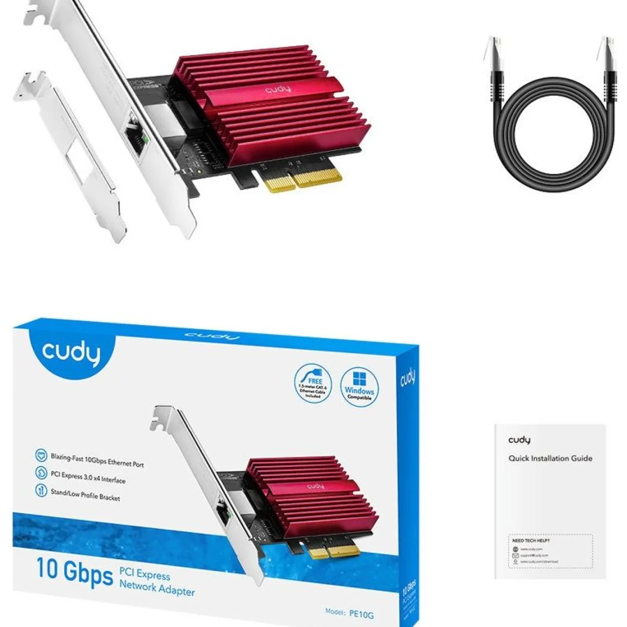 Cudy 10G PCI Express Adapter(Marvell AQC113)