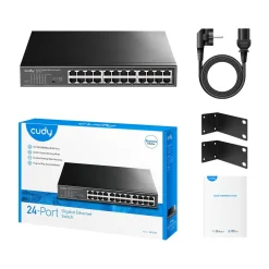Cudy GS1024 Netzwerk-Switch Gigabit Ethernet (10/100/1000) Schwarz