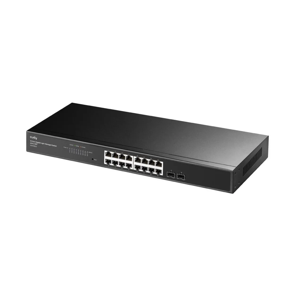 Cudy Switch GS1016ES2 - 16 Ports - 16x GE (10/100/1000) - 2x SFP