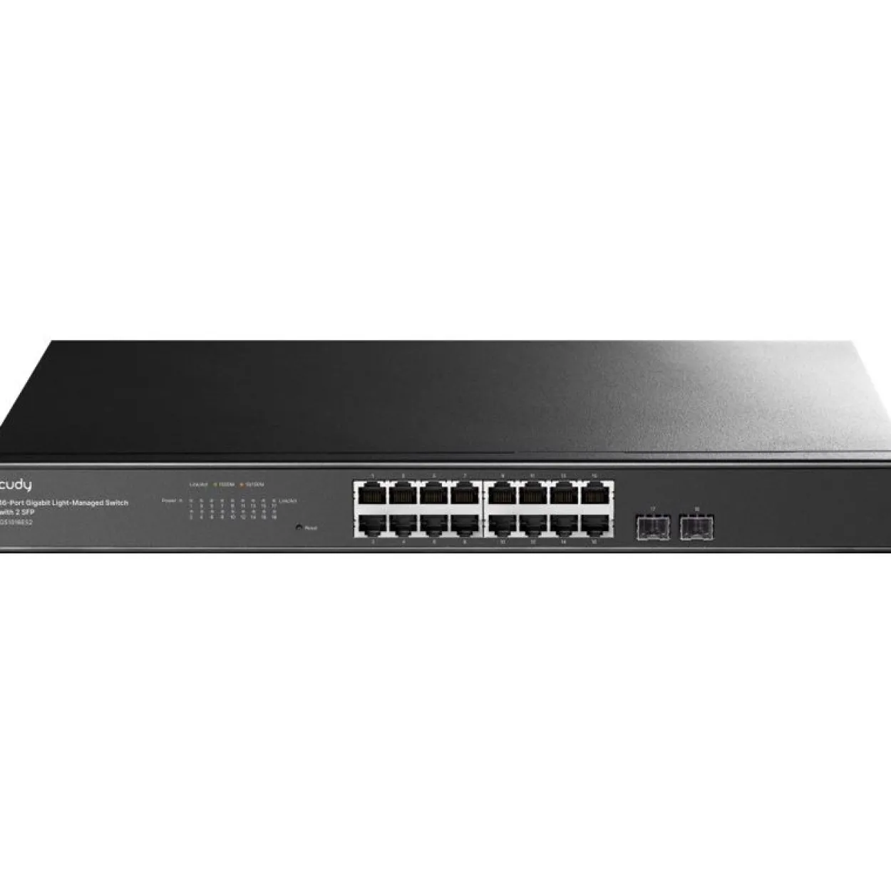 Cudy Switch GS1016ES2 - 16 Ports - 16x GE (10/100/1000) - 2x SFP