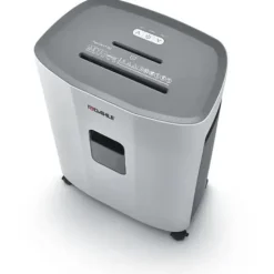 DAHLE PaperSAFE 380 Aktenvernichter mit Partikelschnitt P-4, 4 x 12 mm, bis 15 Blatt, lichtgrau
