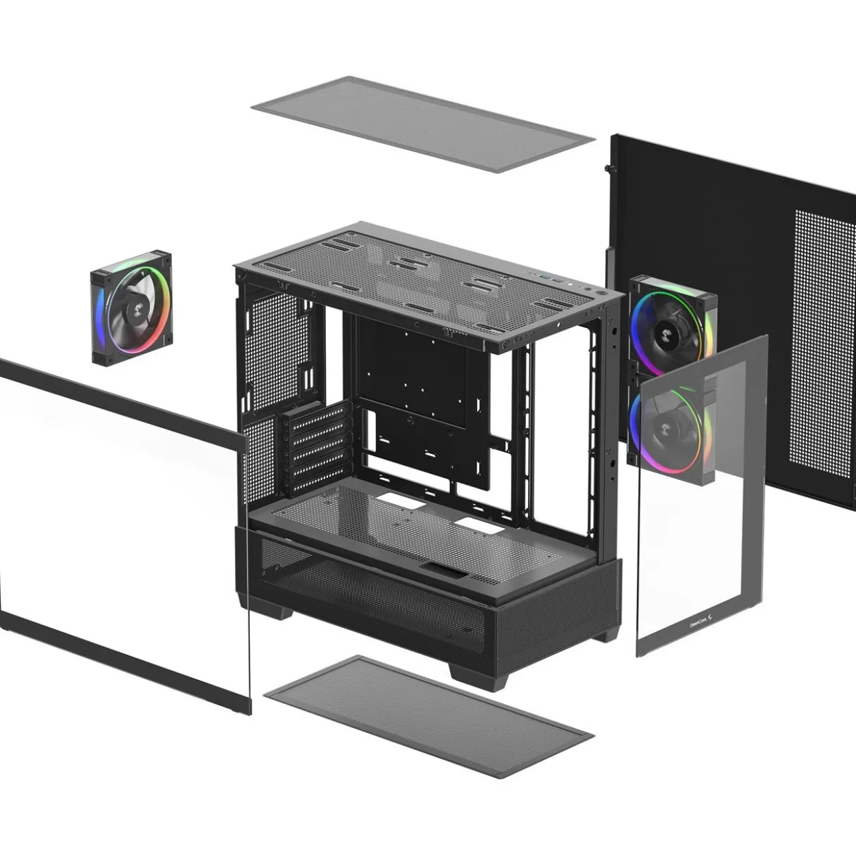 Deepcool CG380 3F Mini Tower ohne Netzteil schwarz